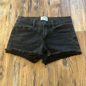 mudd black jean shorts